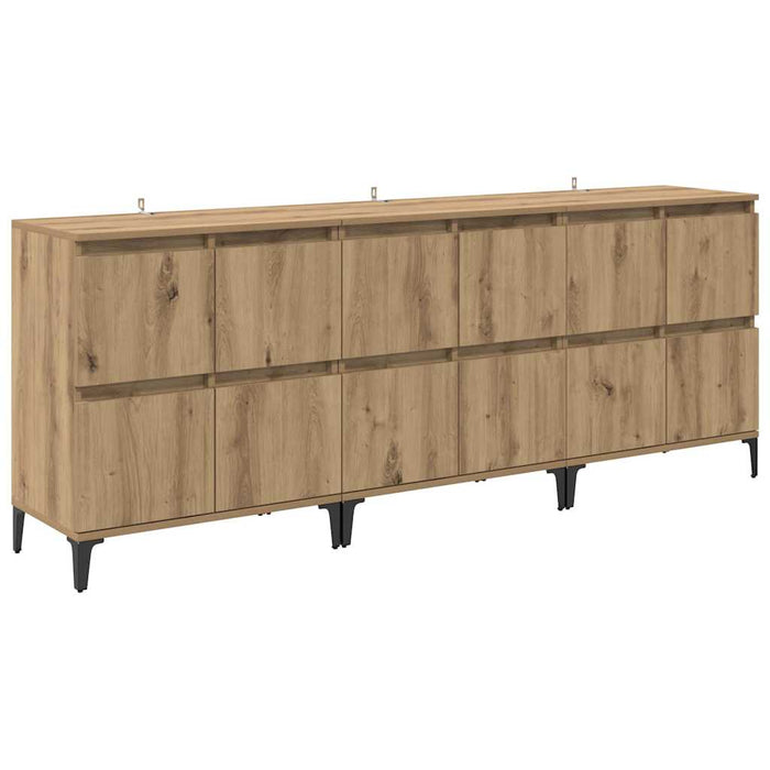 Sideboards 3 pcs Rovere artigianale 60 x 35 x 70 cm 3415581