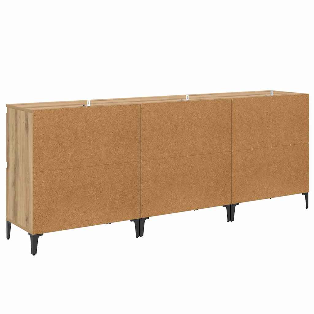 Sideboards 3 pcs Rovere artigianale 60 x 35 x 70 cm 3415581