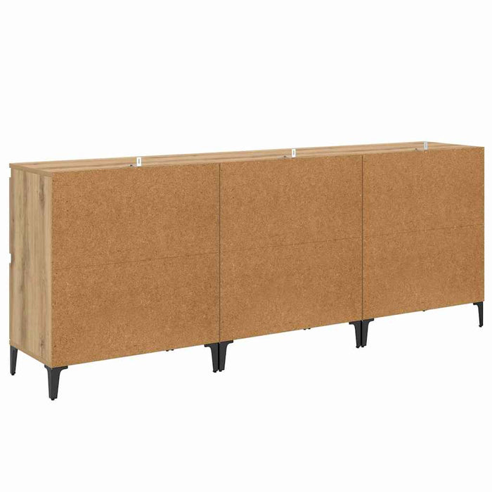 Sideboards 3 pcs Rovere artigianale 60 x 35 x 70 cm 3415581