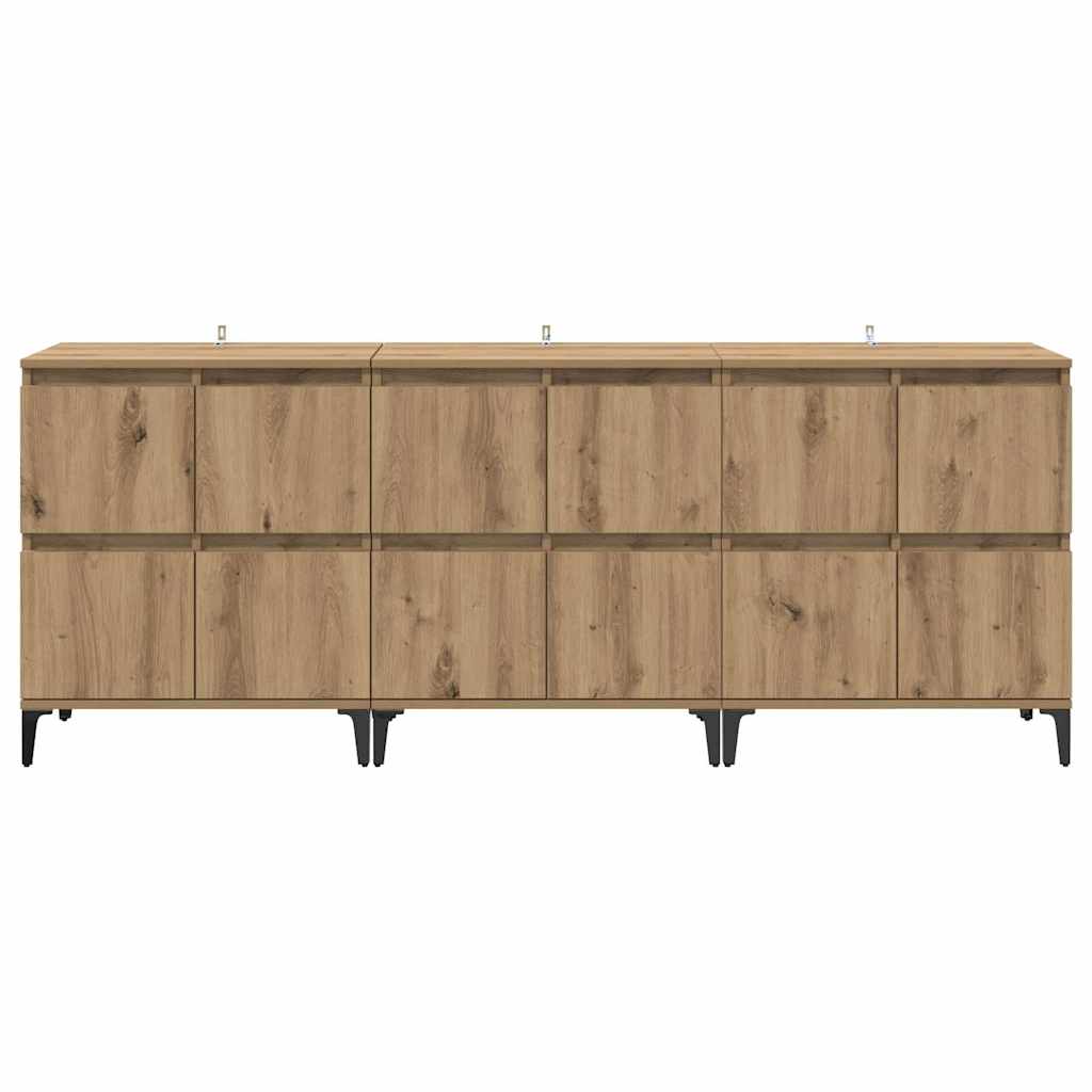 Sideboards 3 pcs Rovere artigianale 60 x 35 x 70 cm 3415581