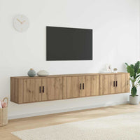 Set Mobile TV da Parete 3 pcs Rovere artigianale 3415582