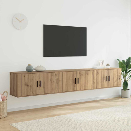 Set Mobile TV da Parete 3 pcs Rovere artigianale 3415582