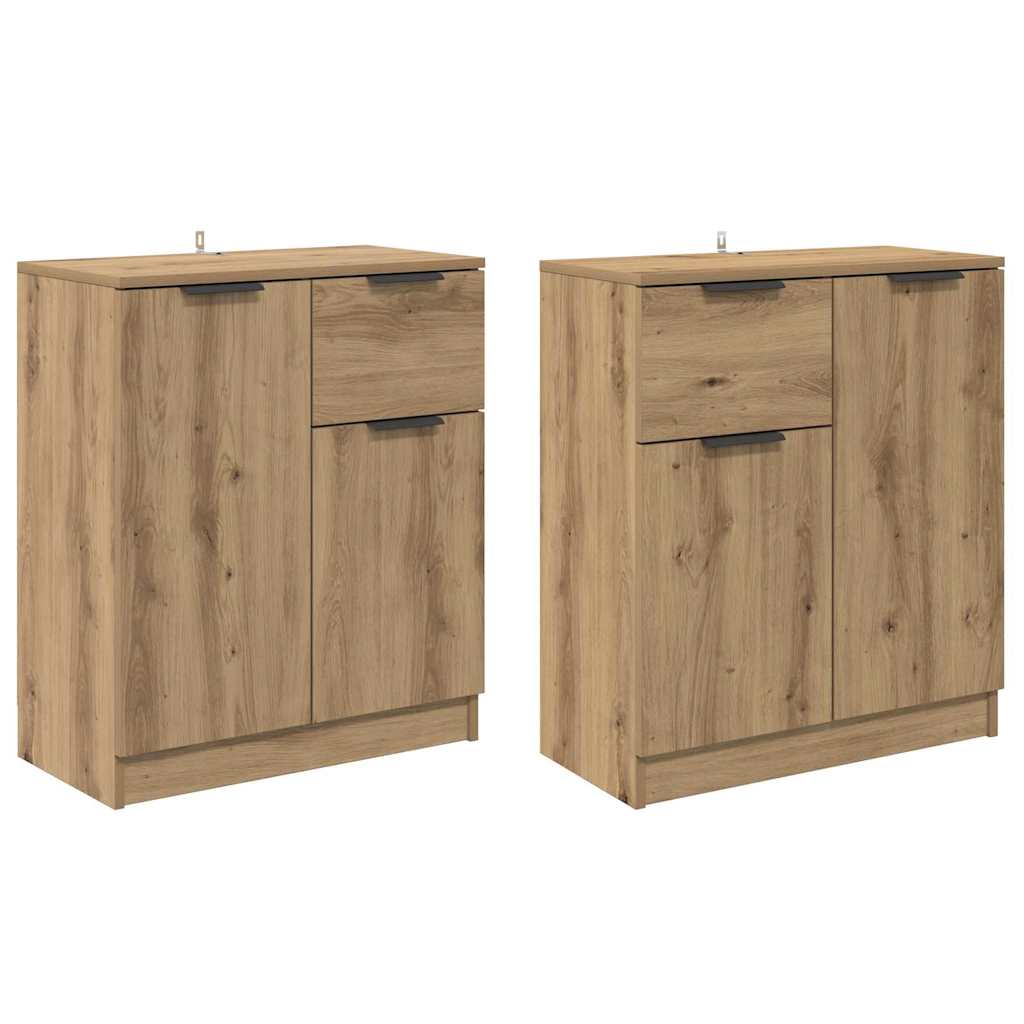 Sideboards 2 pcs Rovere artigianale 60 x 30 x 70 cm 3415583