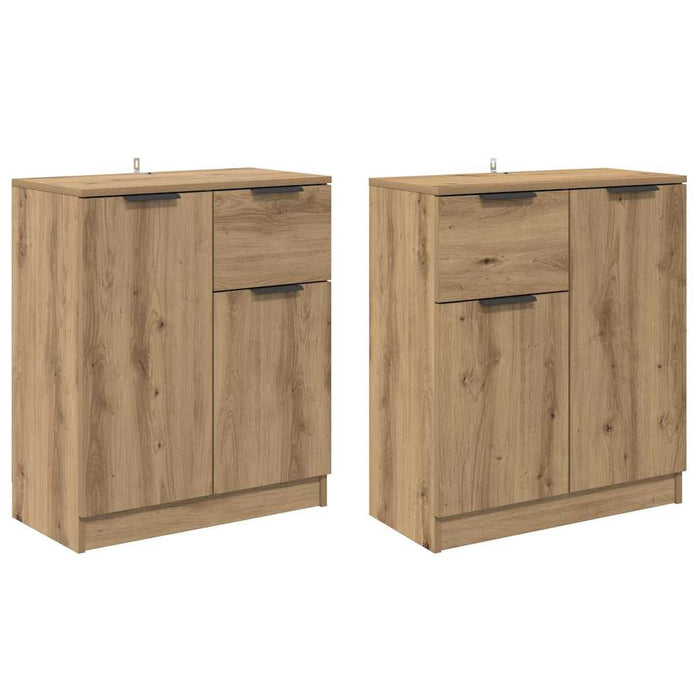 Sideboards 2 pcs Rovere artigianale 60 x 30 x 70 cm 3415583