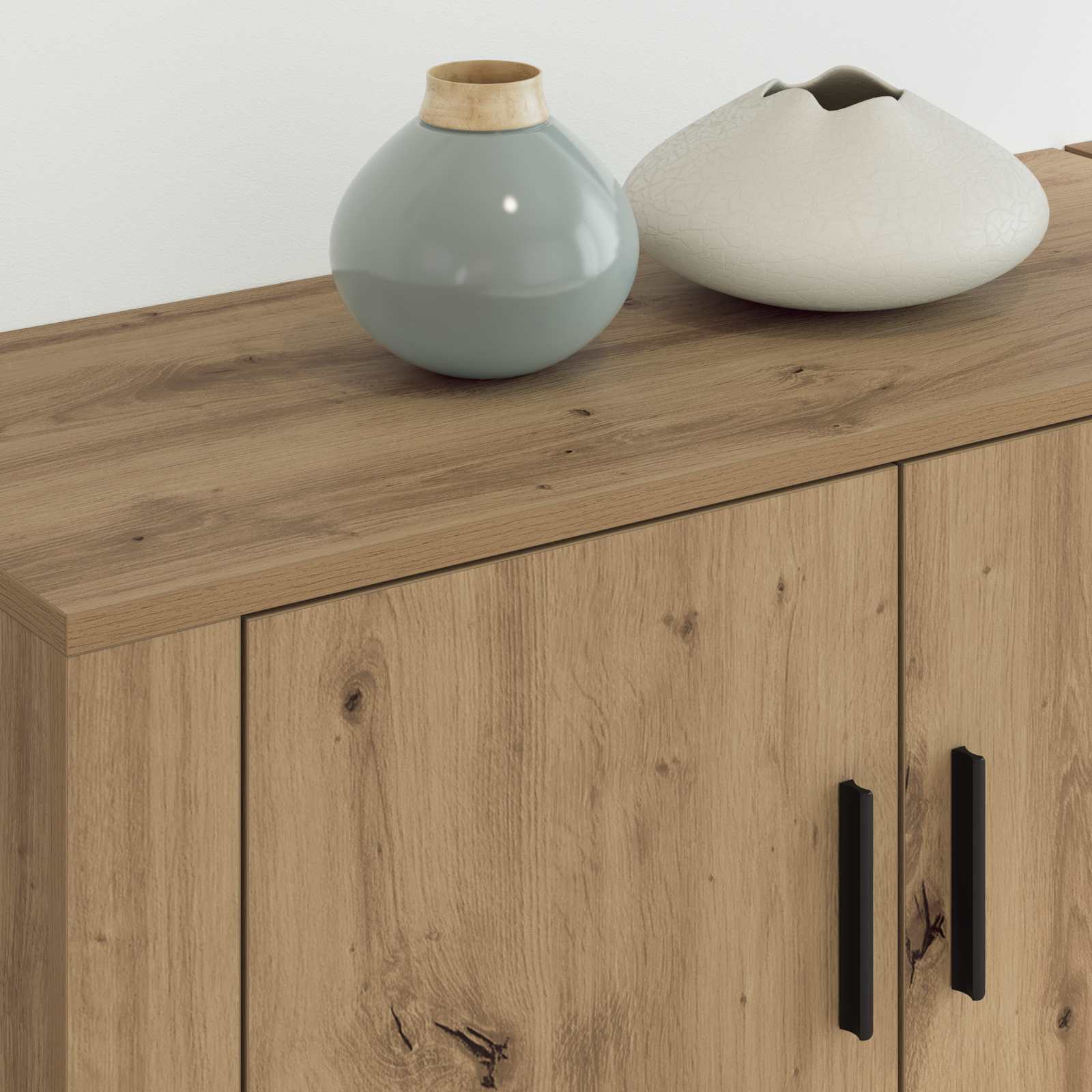 Set Mobile TV da Parete 2 pcs Rovere artigianale 3415586