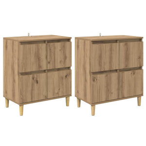 Sideboards 2 pcs Rovere artigianale 60 x 35 x 70 cm 3415587