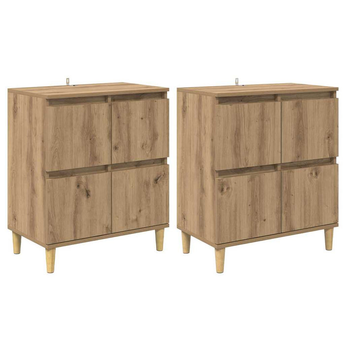 Sideboards 2 pcs Rovere artigianale 60 x 35 x 70 cm 3415587