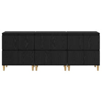 Sideboards 3 pcs Rovere Nero 60 x 35 x 70 cm Legno multistrato 3415591