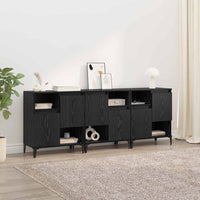 Sideboards 3 pcs Rovere Nero 60 x 35 x 70 cm Legno multistrato 3415596