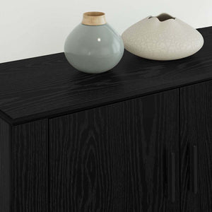 Set Mobile TV da Parete 3 pcs Rovere Nero 80 x 34,5 x 40 cm 3415599