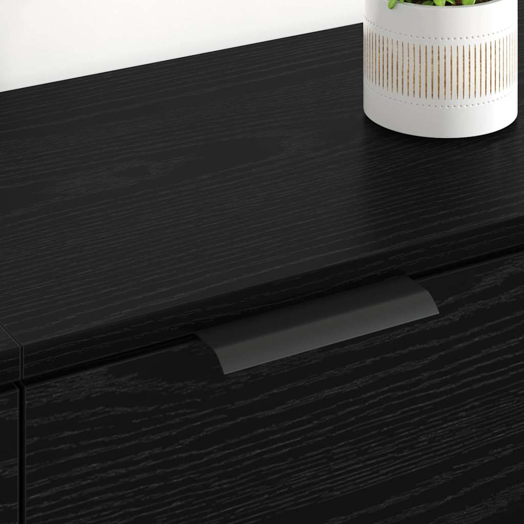 Sideboards 2 pcs Rovere Nero 60 x 30 x 70 cm Legno multistrato 3415600