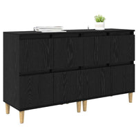 Sideboards 2 pcs Rovere Nero 60 x 35 x 70 cm Legno multistrato 3415604