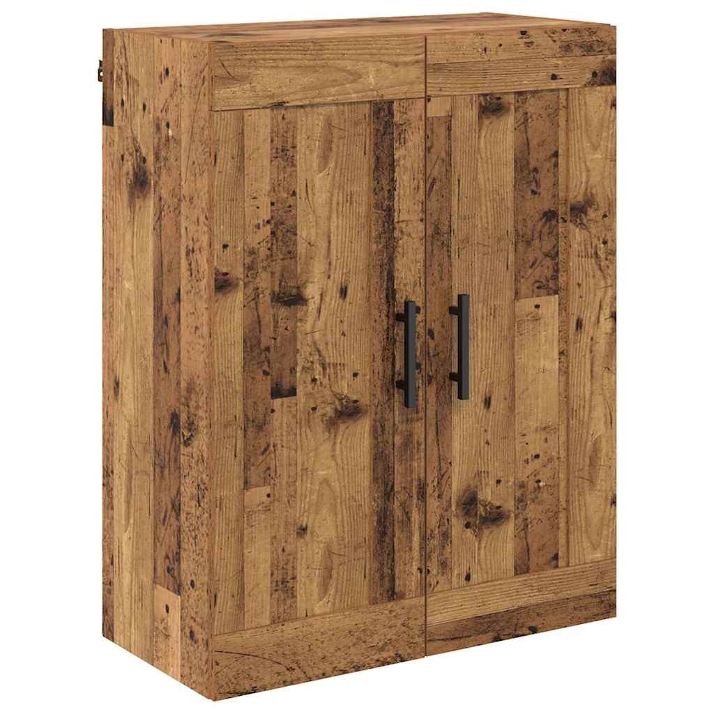 Credenza 2 pcs Legno vecchio Legno Stratificato e Vetro 3415609