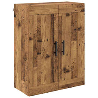 Credenza 2 pcs Legno vecchio Legno Stratificato e Vetro 3415609