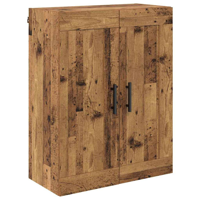 Credenza 2 pcs Legno vecchio Legno Stratificato e Vetro 3415609