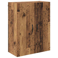 Credenza 2 pcs Legno vecchio Legno Stratificato e Vetro 3415625