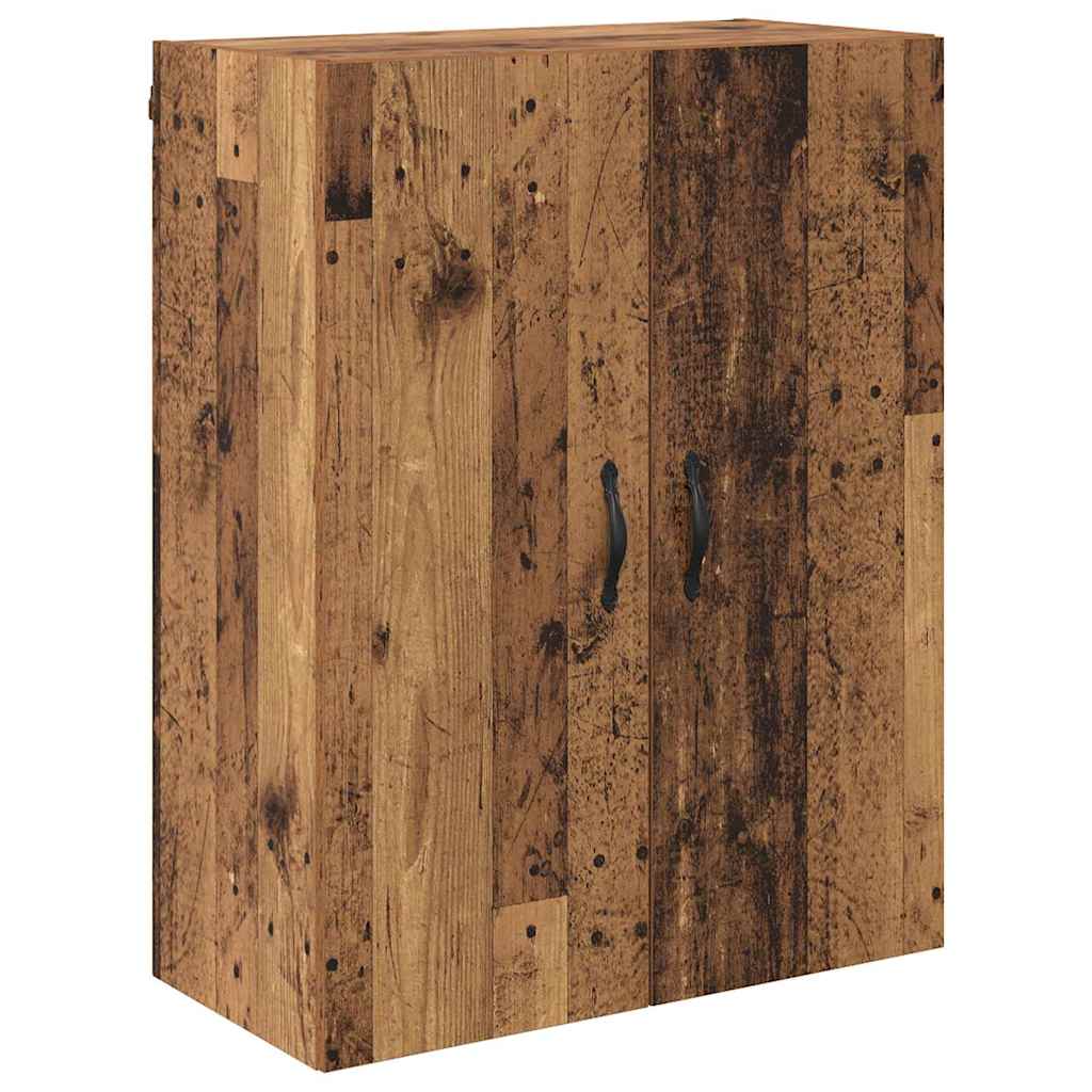 Credenza 2 pz-Set di 2 Buffet-Armadio da cucina Legno vecchio Legno ingegnerizzato e vetro 770523