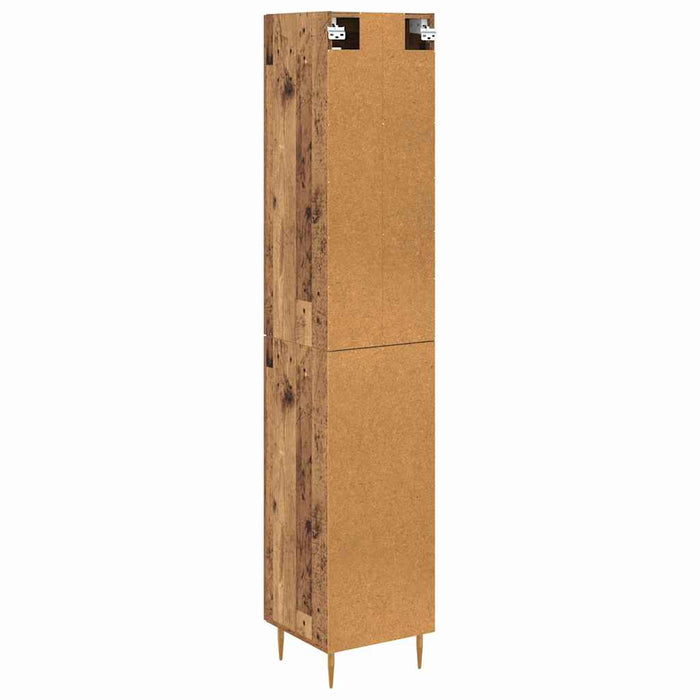 Credenza 2 pcs Legno vecchio Vetro 3415674