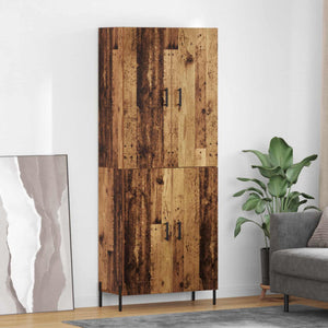 Credenza-Buffet-Armadio da cucina Legno vecchio 69,5 x 34 x 180 cm Legno multistrato 650003