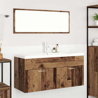 Mobile da Bagno con cassetto Legno vecchio 100 x 38,5 x 46 cm 3415678
