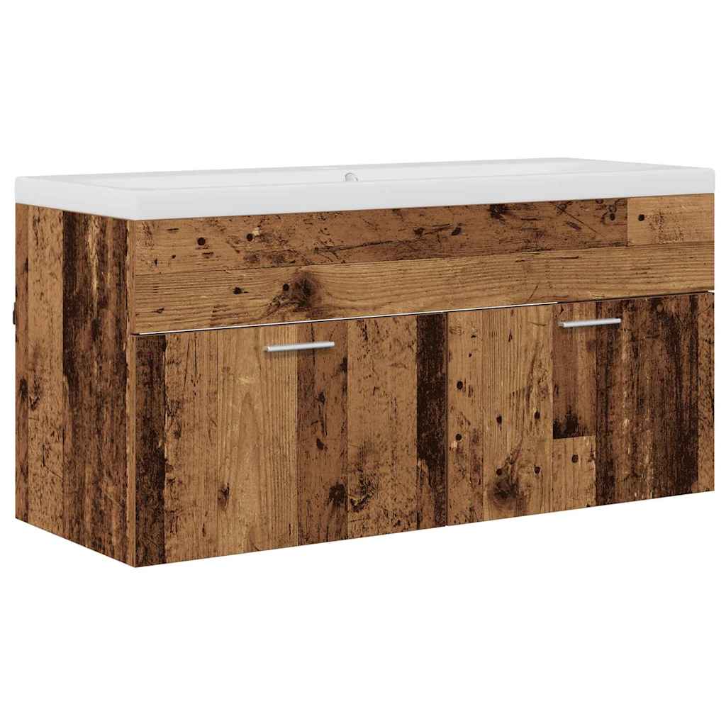 Mobile da Bagno con cassetto Legno vecchio 100 x 38,5 x 46 cm 3415678