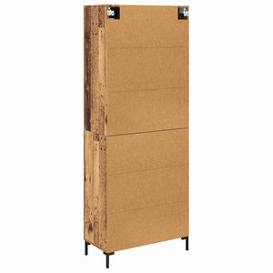 Credenza con cassetto 2 pcs Legno vecchio 69,5 x 34 x 180 cm 3415698