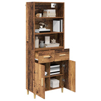 Credenza-Buffet-Armadio da cucina Legno vecchio 69,5 x 32,5 x 180 cm Legno multistrato 848863