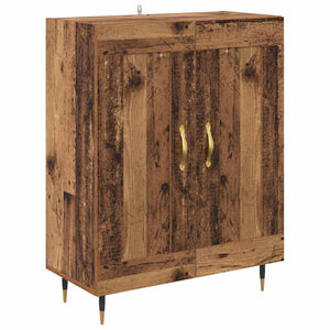 Credenza 2 pz-Set di 2 Buffet-Armadio da cucina Legno vecchio 69,5 x 34 x 180 cm 874364