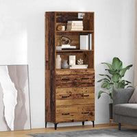 Credenza-Buffet-Armadio da cucina Legno vecchio 69,5 x 34 x 180 cm Legno multistrato 242261