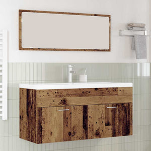 Mobile da Bagno con cassetto Legno vecchio 100 x 38,5 x 46 cm 3415744