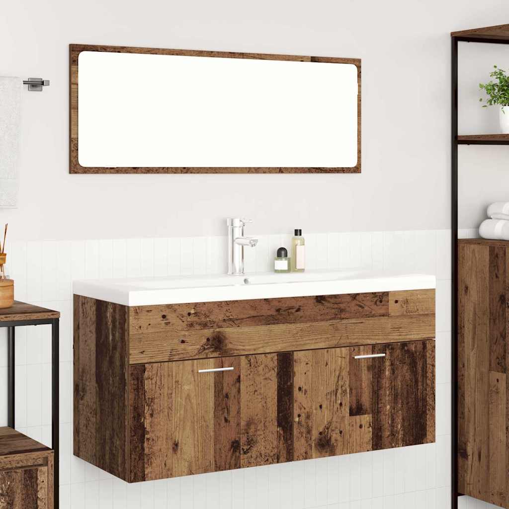 Mobile da Bagno con cassetto Legno vecchio 100 x 38,5 x 46 cm 3415744
