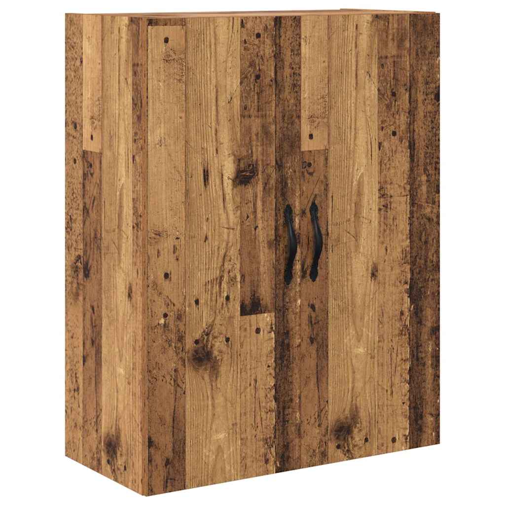 Credenza 2 pz-Set di 2 Buffet-Armadio da cucina Legno vecchio Legno ingegnerizzato e vetro 962186