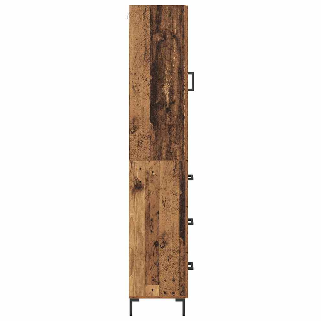 Credenza-Buffet-Armadio da cucina Legno vecchio 69,5 x 34 x 180 cm Legno multistrato 350731