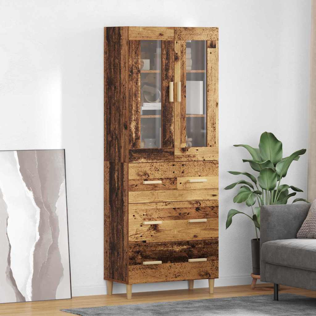 Credenza con cassetto Legno vecchio 69,5 x 34 x 180 cm 3415775