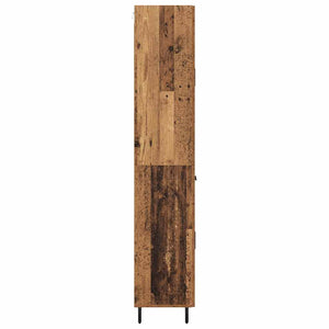 Credenza 2 pcs Legno vecchio Legno Stratificato e Vetro 3415793