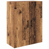 Credenza 2 pcs Legno vecchio Legno Stratificato e Vetro 3415811