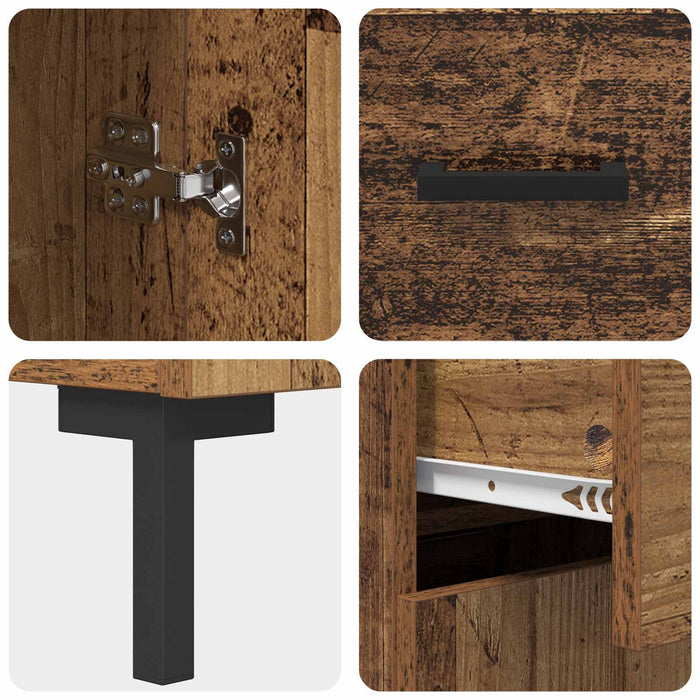 Credenza Legno vecchio 69,5 x 34 x 180 cm Legno multistrato 3415832