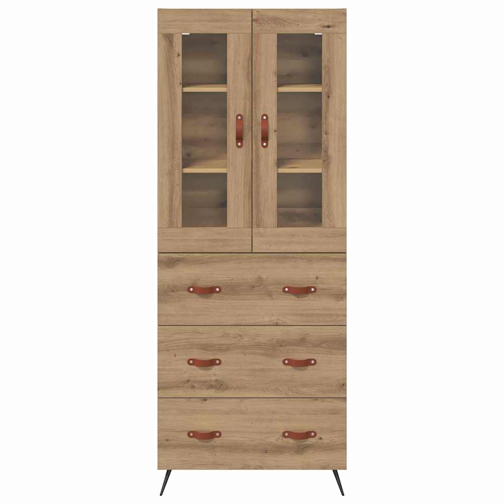 Mobile Highboard 2 pcs Rovere artigianale Legno multistrato 3415844