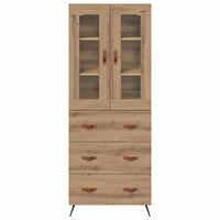 Mobile Highboard 2 pcs Rovere artigianale Legno multistrato 3415844