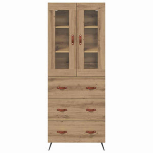 Mobile Highboard 2 pcs Rovere artigianale Legno multistrato 3415844
