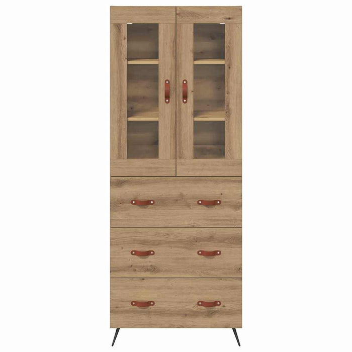 Mobile Highboard 2 pcs Rovere artigianale Legno multistrato 3415844