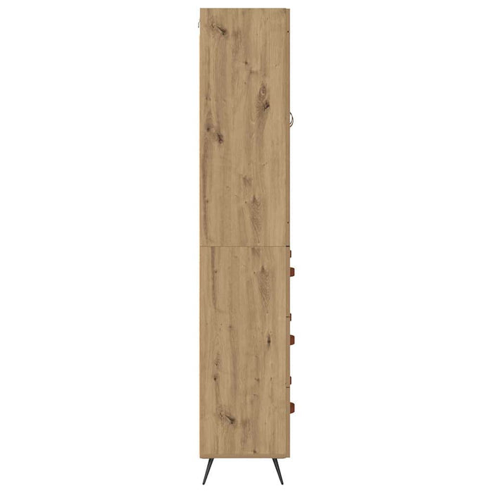 Mobile Highboard 2 pcs Rovere artigianale Legno multistrato 3415844