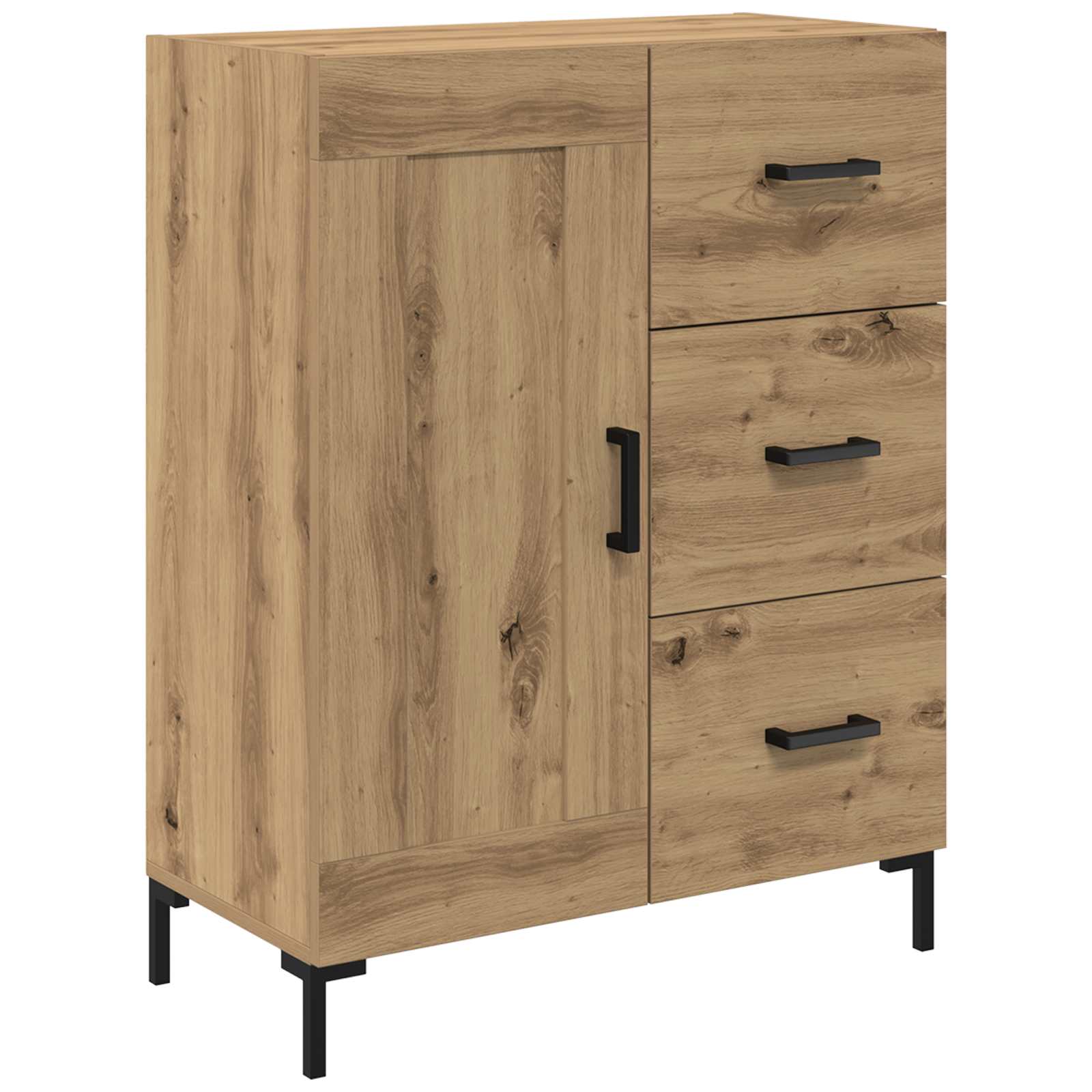 Credenza con cassetto Rovere artigianale 69,5 x 34 x 180 cm 3415847