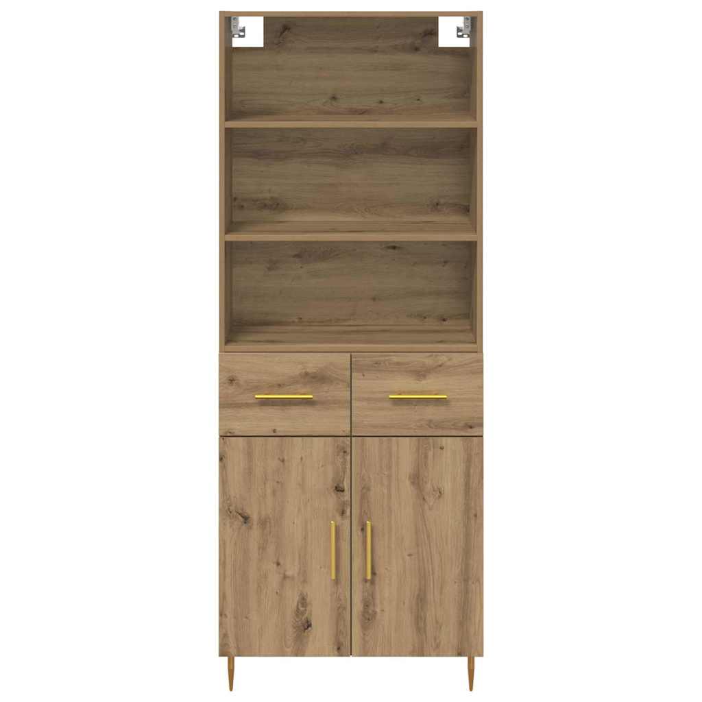 Credenza con cassetto Rovere artigianale 69,5 x 32,5 x 180 cm 3415873