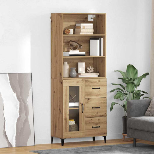 Credenza con cassetto Rovere artigianale 69,5 x 34 x 180 cm 3415874