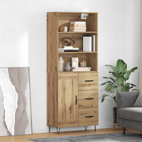 Credenza con cassetto Rovere artigianale 69,5 x 32,5 x 180 cm 3415880