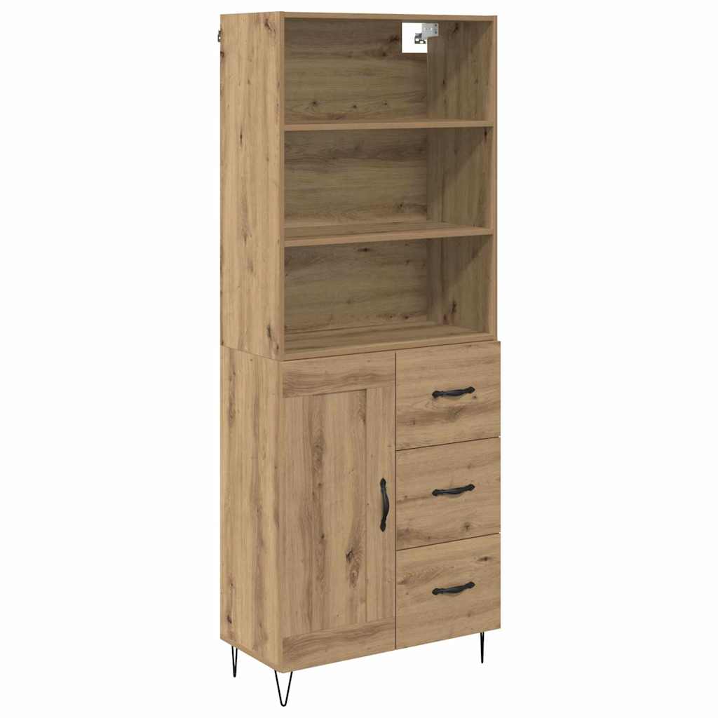 Credenza con cassetto Rovere artigianale 69,5 x 32,5 x 180 cm 3415880