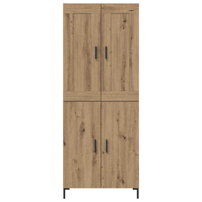 Credenza 2 pcs Rovere artigianale Legno multistrato 3415882