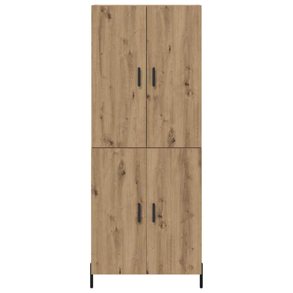 Credenza-Buffet-Armadio da cucina Rovere artigianale 69,5 x 34 x 180 cm 522083