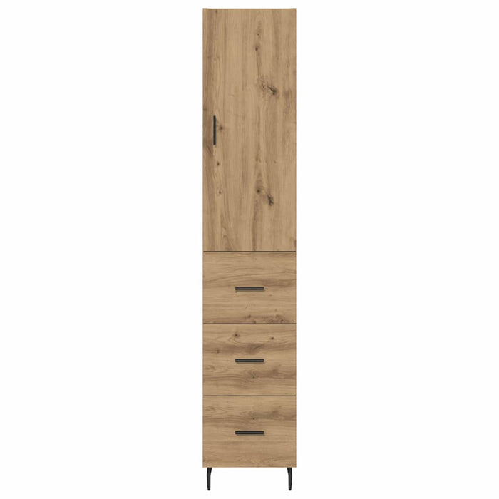 Credenza con cassetto Rovere artigianale 34,5 x 34 x 180 cm 3415916
